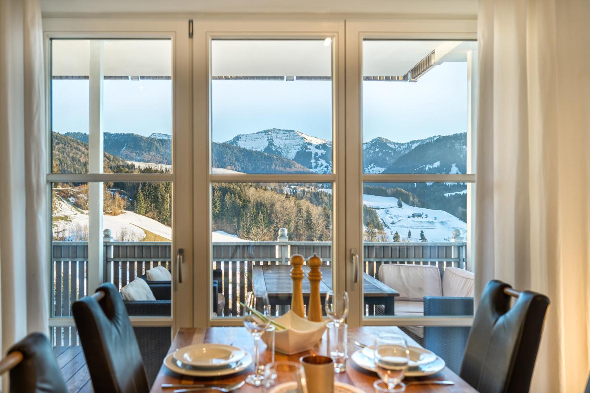 Haus "Bergblick" Ferienwohnung Hochgrat Oberstaufen Mit 2 Schlafzimmer 외부 사진